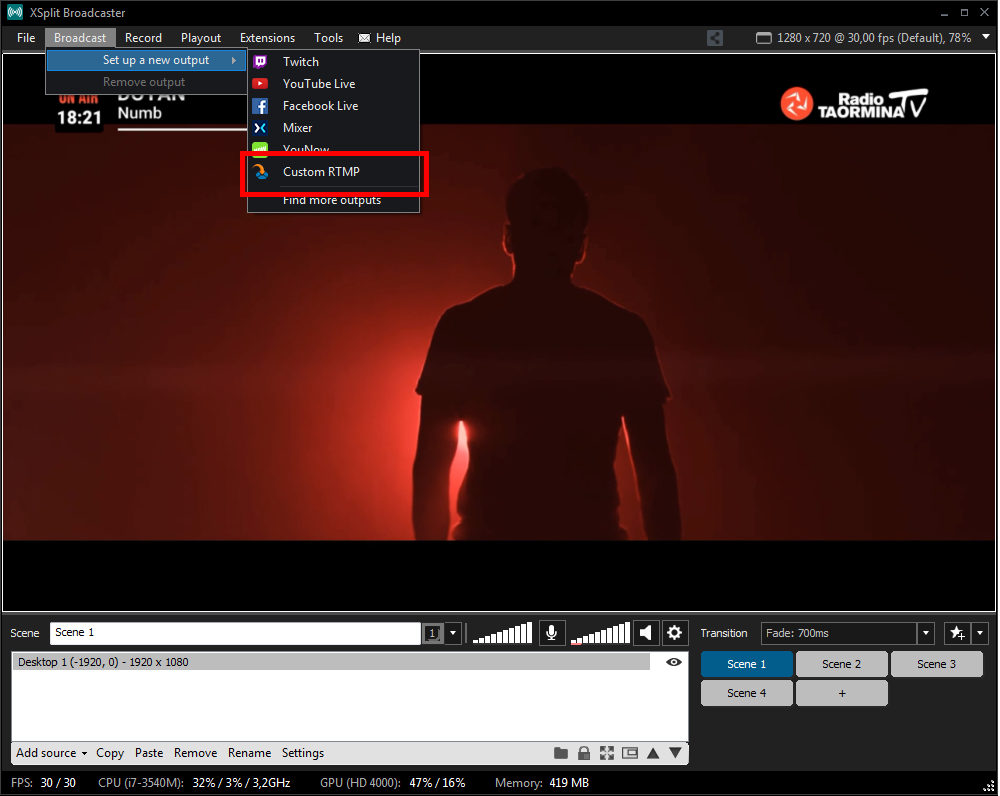 Set Up Video Streaming With Xsplit Broadcaster